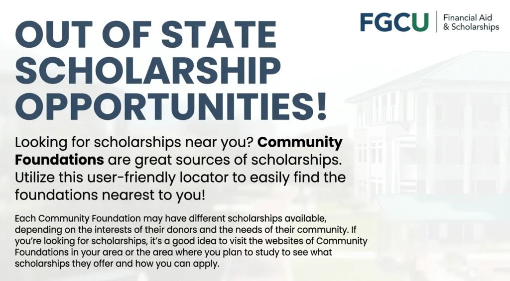 can you get a scholarship out of state
